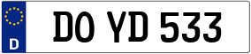 Trailer License Plate